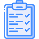 a medical chart with a checklist